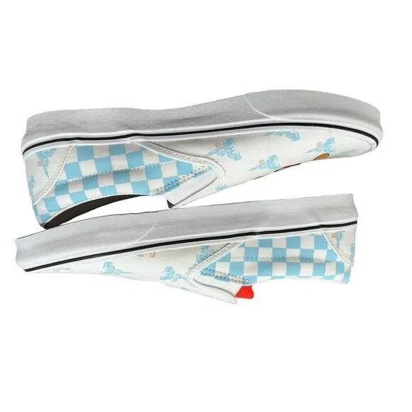 Vans Disney Mickey Mouse Checkered Slip On Sneaker Multicolor Size 12.5 NWT