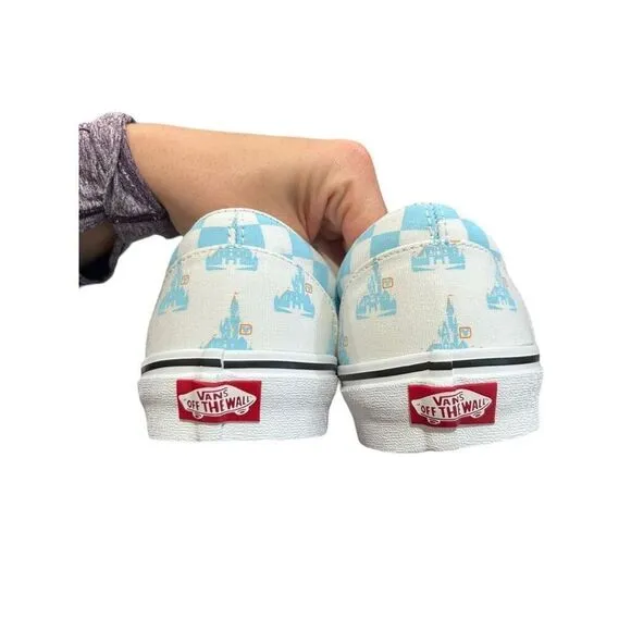 Vans Disney Mickey Mouse Checkered Slip On Sneaker Multicolor Size 12.5 NWT