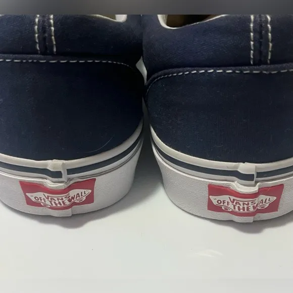 Vans Men's Navy Sneakers, Size 9.5