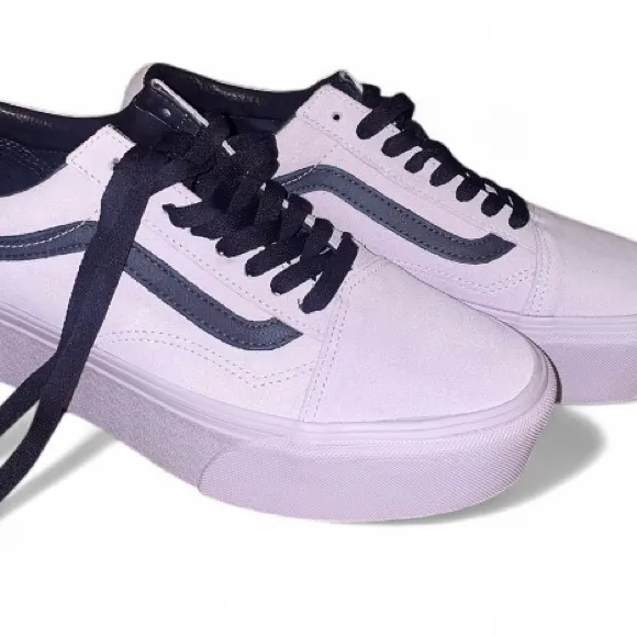 Vans Old Skool Stackform Low Unisex  Womens 9 Mens 7.5 Purple Lavender Platform