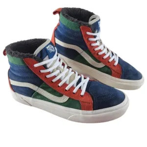 Vans SK8 Hi 46 MTE Skater Shoes Mens 8 Wmns 9.5 Blue Green Multi Scothgard Lined