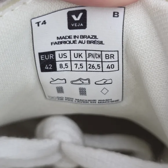 Veja Womens SDU REC Flannel Ivory Snow Nautico Casual Shoes Sneakers Sz 8.5