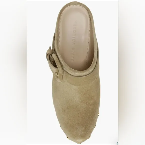 Veronica Beard Dacey Suede Mule Clogs Size 8 Women's