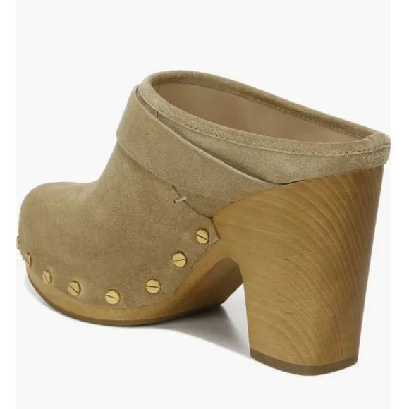 Veronica Beard Dacey Suede Mule Clogs Size 8 Women's