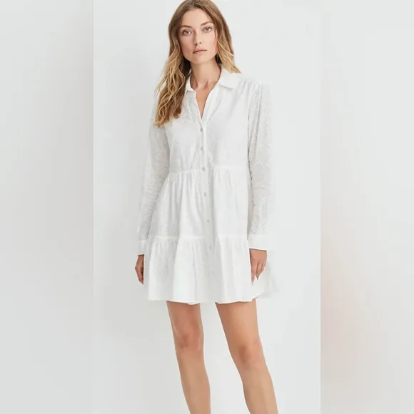 Veronica Beard off white Atari Mini Dress 00