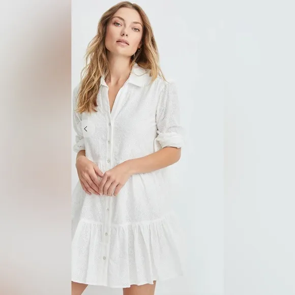 Veronica Beard off white Atari Mini Dress 00