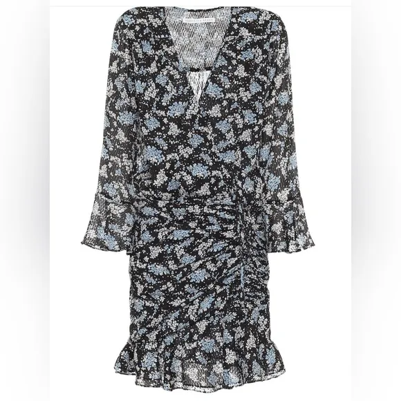 Veronica Beard Sean floral jacquard silk Mini Dress, Size 6