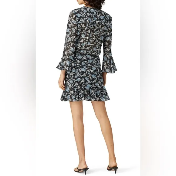 Veronica Beard Sean floral jacquard silk Mini Dress, Size 6