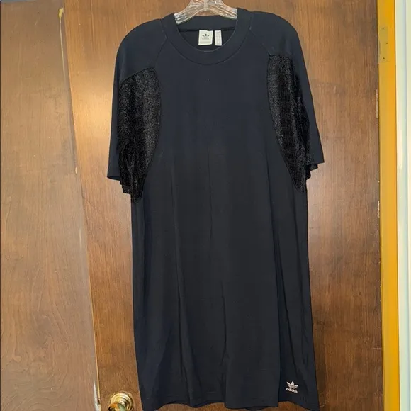 Very Condition Adidas Lace Tee Black Women's Dress