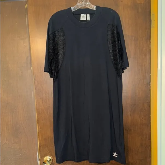 Very Condition Adidas Lace Tee Black Women's Dress