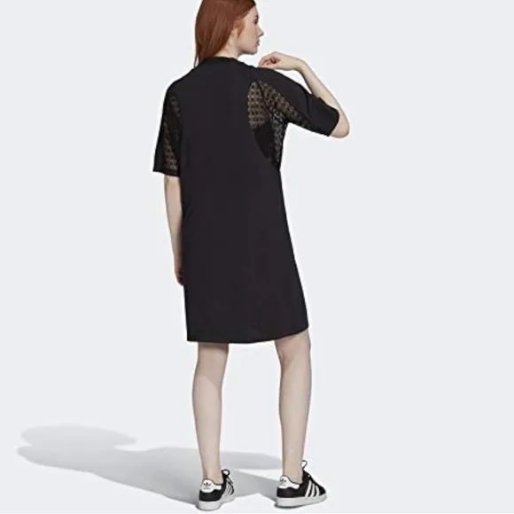 Very Condition Adidas Lace Tee Black Women's Dress