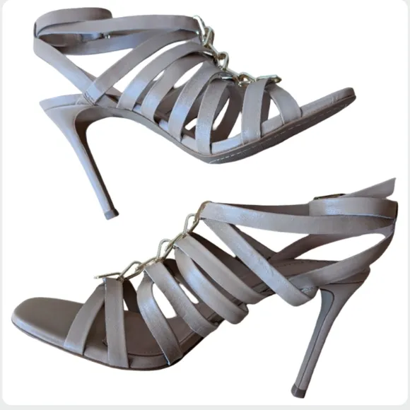 Vince Camuto Aloninna Strappy Chain Sandals | Sandstone | 8.5M | New In Box
