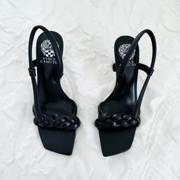 Vince Camuto Beljiya Braided High-Heel Sandals Size 8.5
