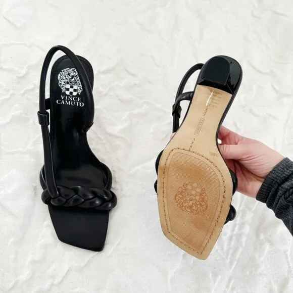 Vince Camuto Beljiya Braided High-Heel Sandals Size 8.5
