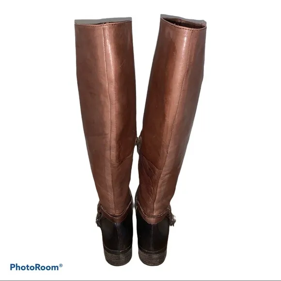 Vince Camuto Brown Shaylee Knee High Riding Boots