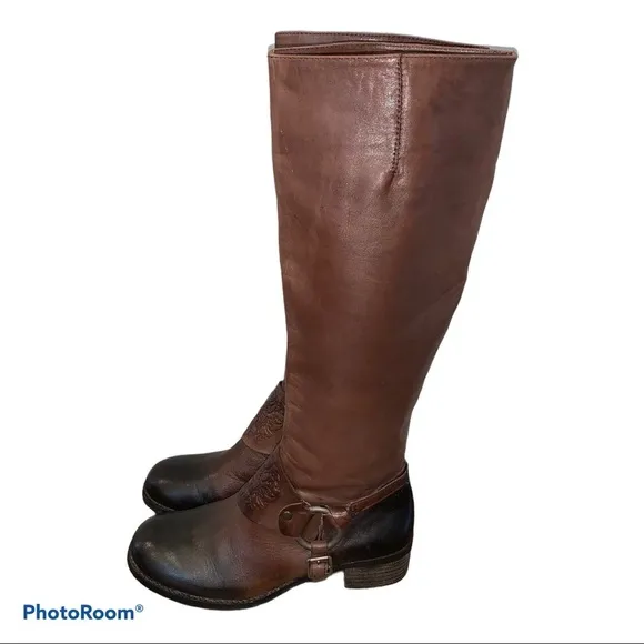 Vince Camuto Brown Shaylee Knee High Riding Boots