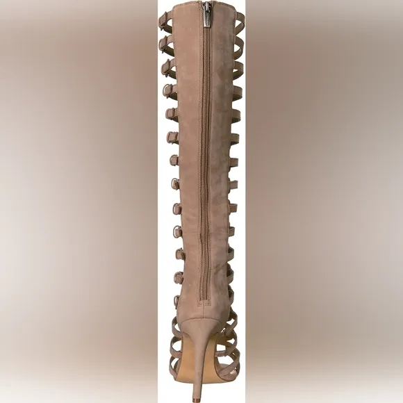 Vince Camuto CHESTA Gladiator Taupe Knee-High Boots