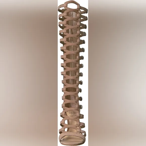 Vince Camuto CHESTA Gladiator Taupe Knee-High Boots