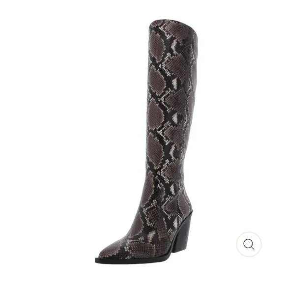 Vince Camuto Gravana Snakeskin Knee High Boots - 5 1/2 M