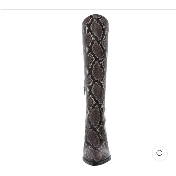 Vince Camuto Gravana Snakeskin Knee High Boots - 5 1/2 M