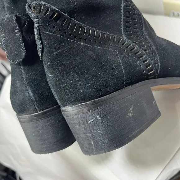 Vince Camuto Karinda Black Suede Over The Knee Boot Sz 10