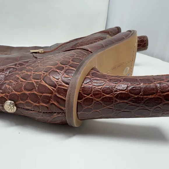 Vince Camuto NEW Phranzie Tall Croc Leather Boot