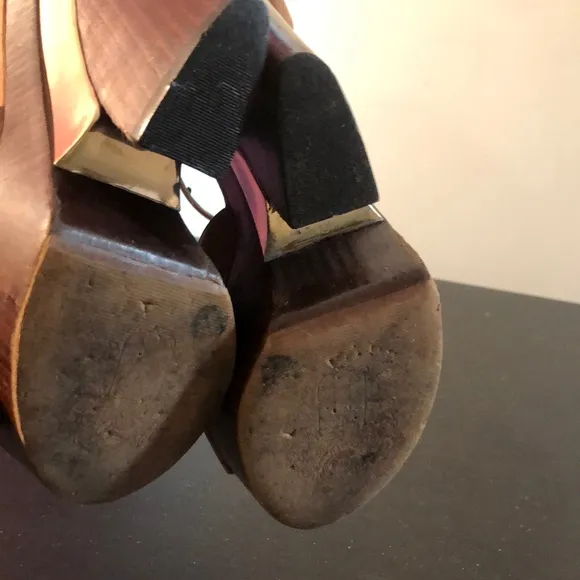 Vince Camuto Tan Platform Sandals