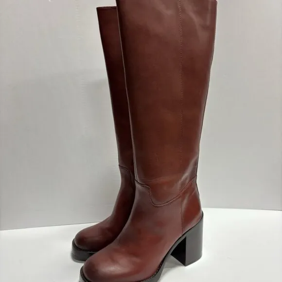 Vince Camuto Women’s Gibi, Cuero Knee High Boots, Size 10, Extra Wide Calf