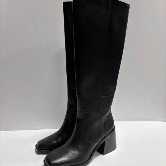 Vince Camuto Women’s Seshon, Black Knee High Boots, Size 6.5 M