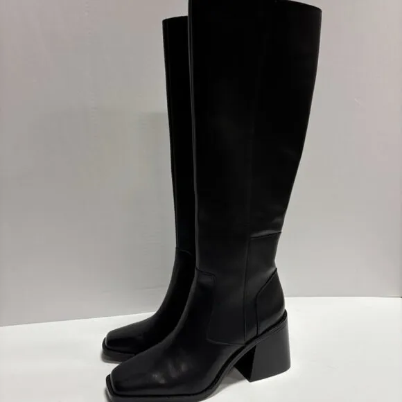 Vince Camuto Women’s Seshon, Black Knee High Boots, Size 7 M