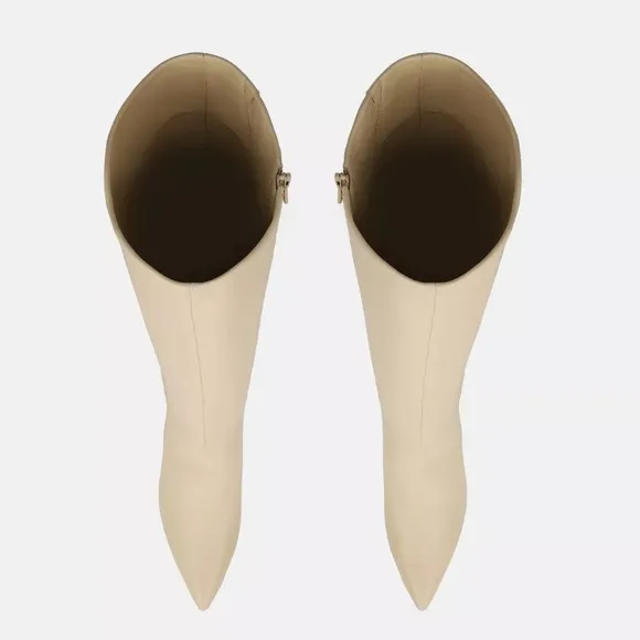Vince cream Pilar knee high leather boots