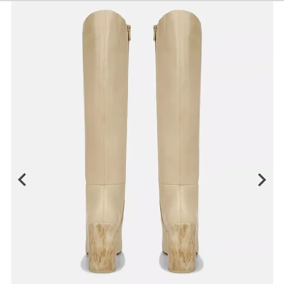 Vince cream Pilar knee high leather boots