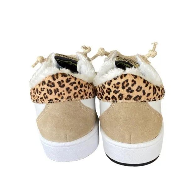 Vintage Havana KYLEE - WHITE CAMEL LEOPARD Women's Sneakers Size 8.5 New In Box