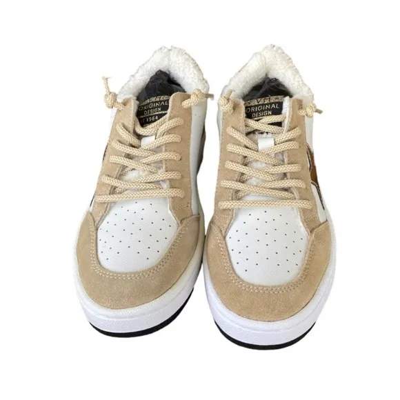 Vintage Havana KYLEE - WHITE CAMEL LEOPARD Women's Sneakers Size 8.5 New In Box