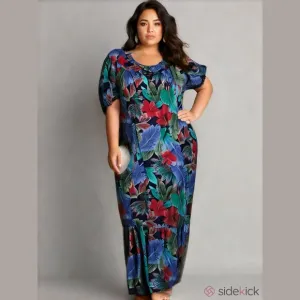 Vintage HILO HATTIE Tropical Multicolor Women's Dress 2X PLUS Beach, Resort, NWT