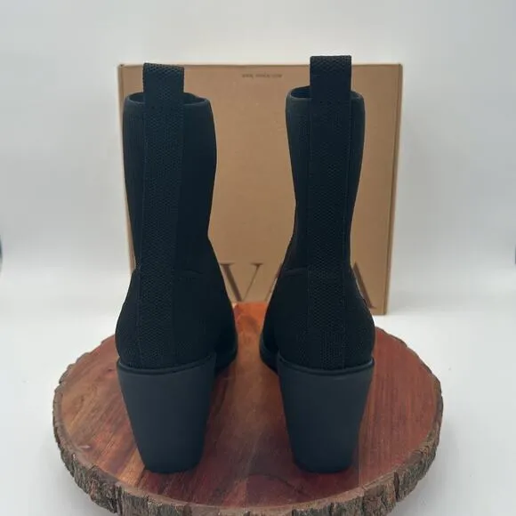 Vivaia Whitney Ankle Boot US 7.5 EU 38.5 Pointed Toe Slim Western Modern $160