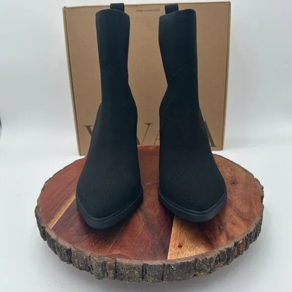 Vivaia Whitney Ankle Boot US 7.5 EU 38.5 Pointed Toe Slim Western Modern $160