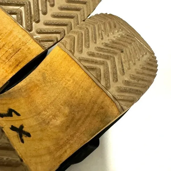 Vollsjo V-Back Suede Swedish Wooden Clog - Size 36 (5.5)