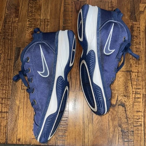 VTG 1999 Nike 6453 Basketball Shoes Athletic Sneakers Blue RARE sz 13
