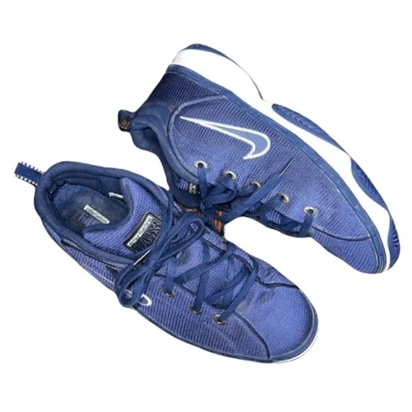 VTG 1999 Nike 6453 Basketball Shoes Athletic Sneakers Blue RARE sz 13