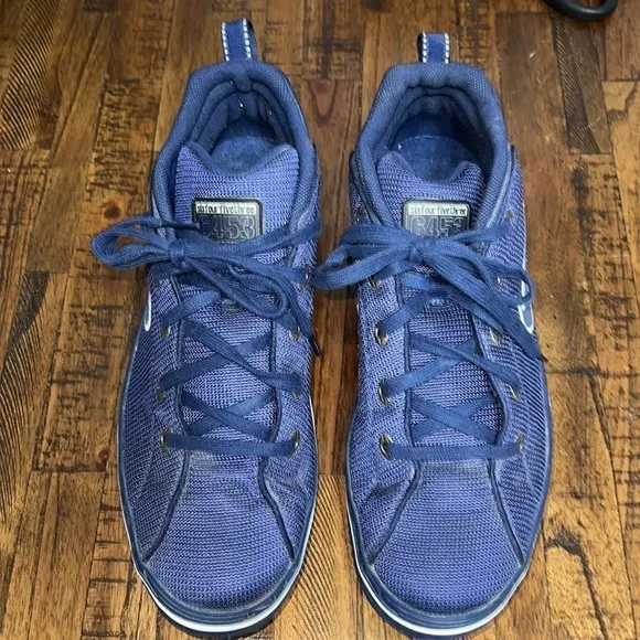 VTG 1999 Nike 6453 Basketball Shoes Athletic Sneakers Blue RARE sz 13