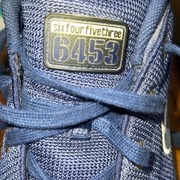 VTG 1999 Nike 6453 Basketball Shoes Athletic Sneakers Blue RARE sz 13