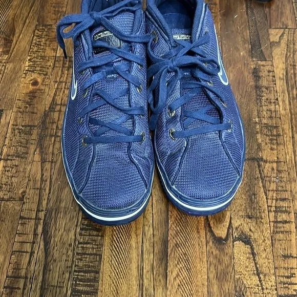 VTG 1999 Nike 6453 Basketball Shoes Athletic Sneakers Blue RARE sz 13