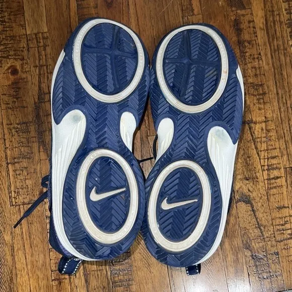 VTG 1999 Nike 6453 Basketball Shoes Athletic Sneakers Blue RARE sz 13