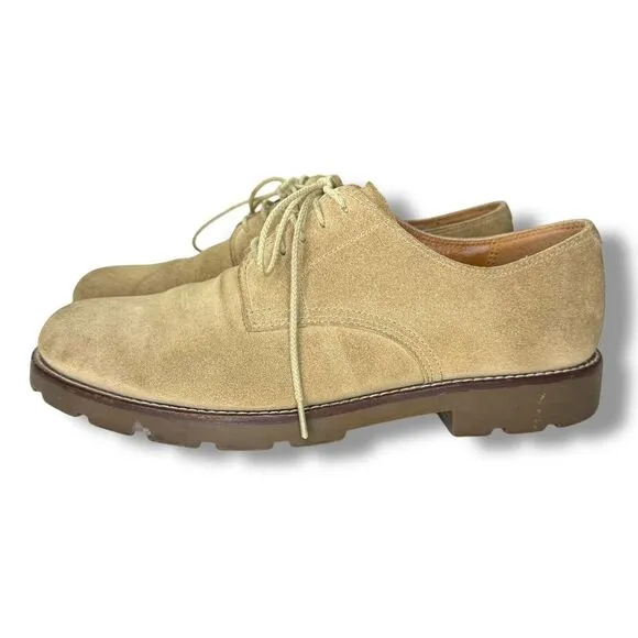 VTG‎ 80s Polo Ralph Lauren 9 Wide Mens Derby Shoes Suede Leather Blue Label Rare