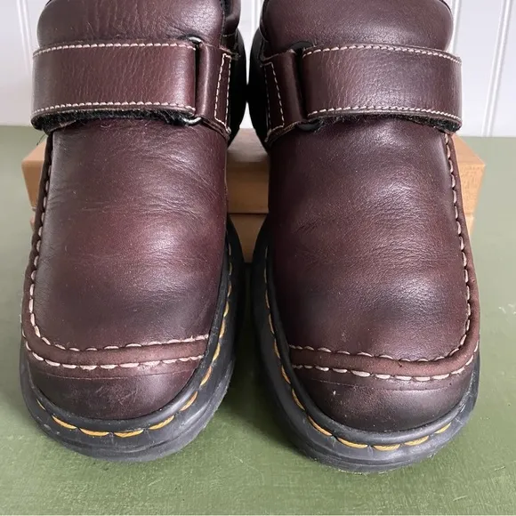 VTG *England* Dr. Martens Monk Strap Oxfords/Casual Shoes in Brown Leather #9288