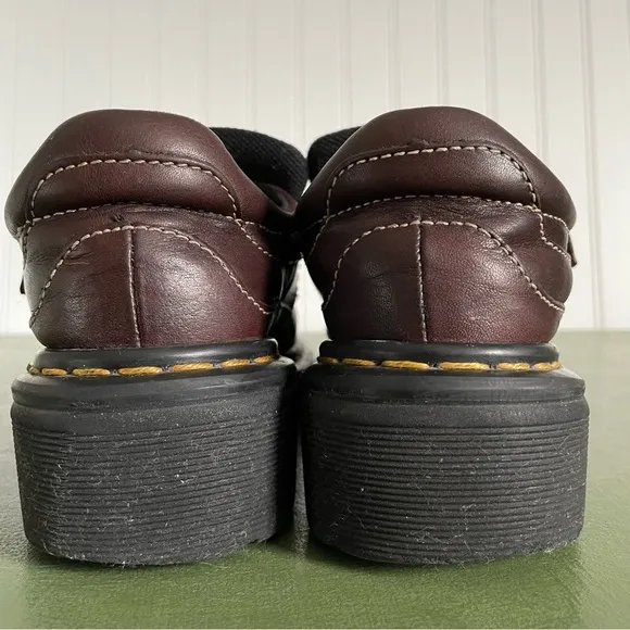 VTG *England* Dr. Martens Monk Strap Oxfords/Casual Shoes in Brown Leather #9288