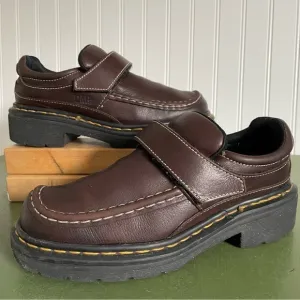 VTG *England* Dr. Martens Monk Strap Oxfords/Casual Shoes in Brown Leather #9288