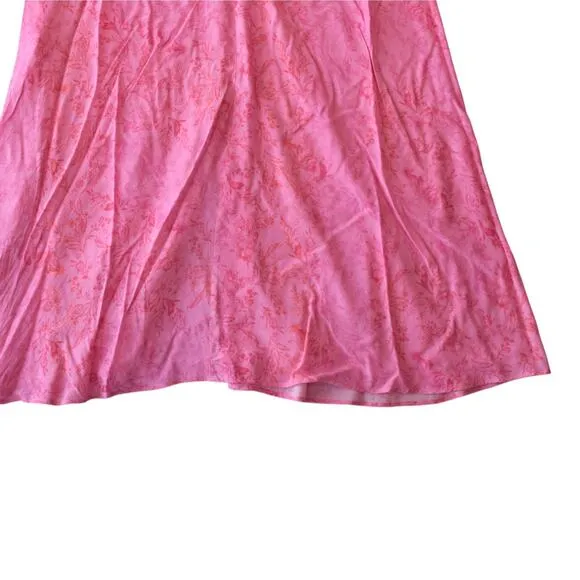 Whistles Pink Robyn Floral Baroque Midi Shirt Dress Size 8
