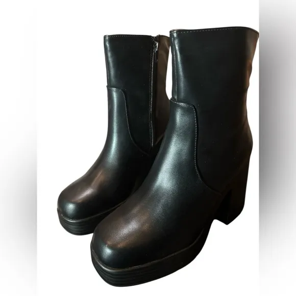 Wild Pair Womens Stellaa Comfort Insole Mid-Calf Boot | Size 11 | Black